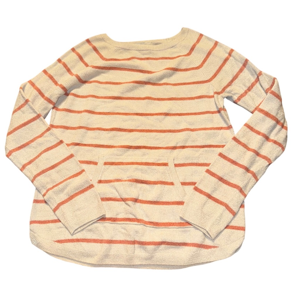 Barefoot Dreams Cozy Chic Ultra‎ Lite Striped Pullover Sweater XS